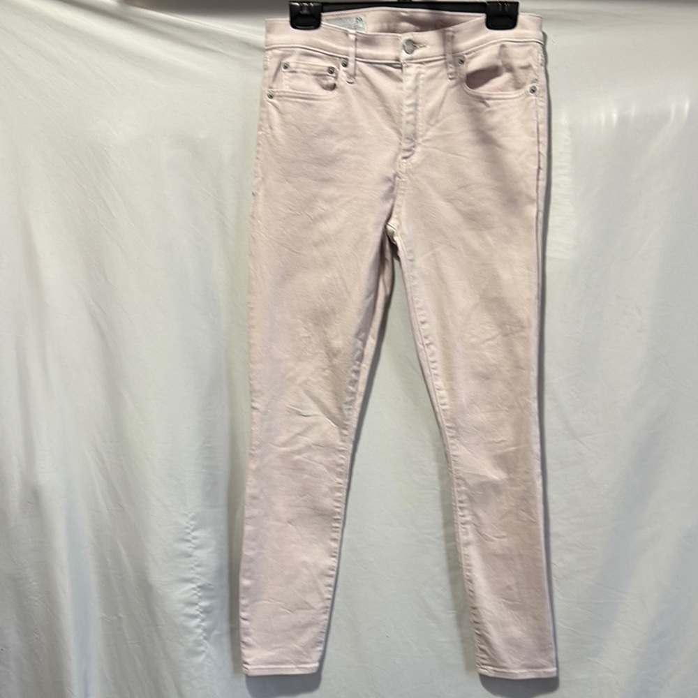 Pink Skinny Jeans with Smooth Texture